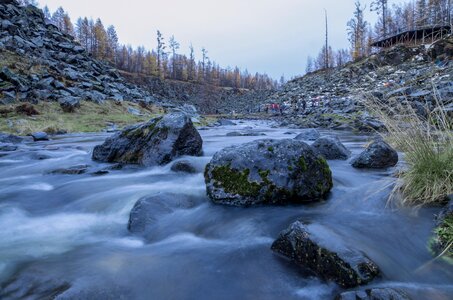 Stone river scenery photo
