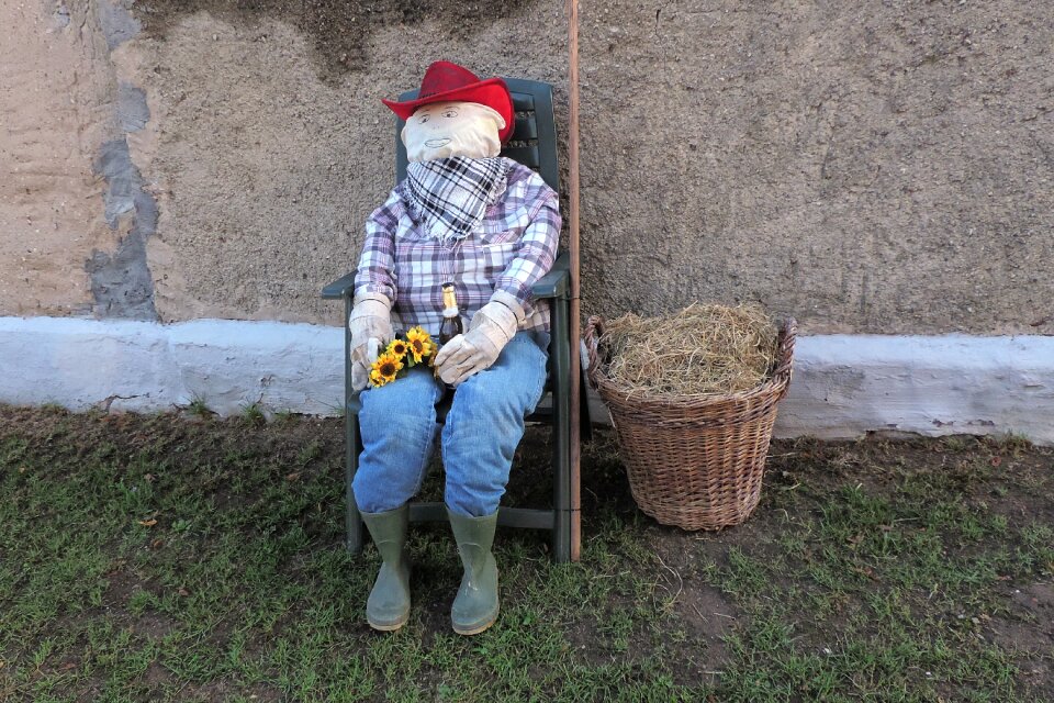 Hay decoration autumn decoration