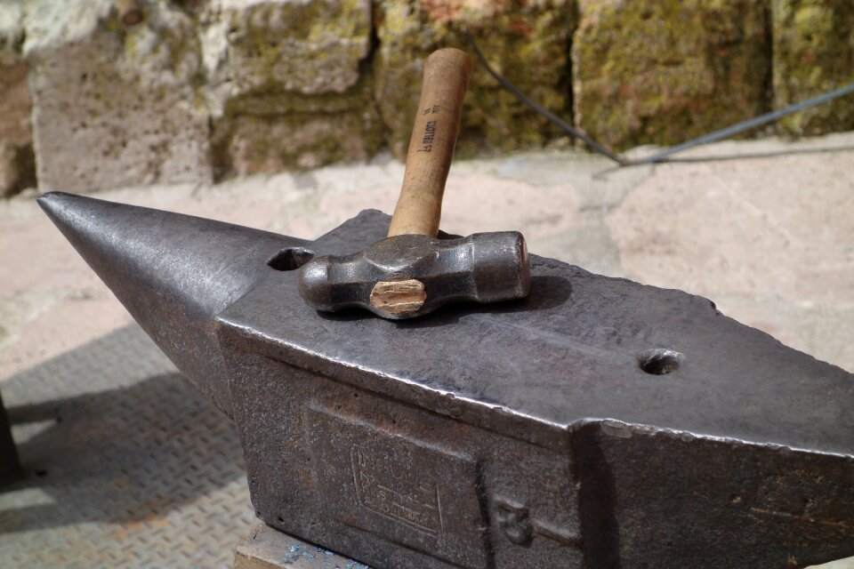 Metal forging work