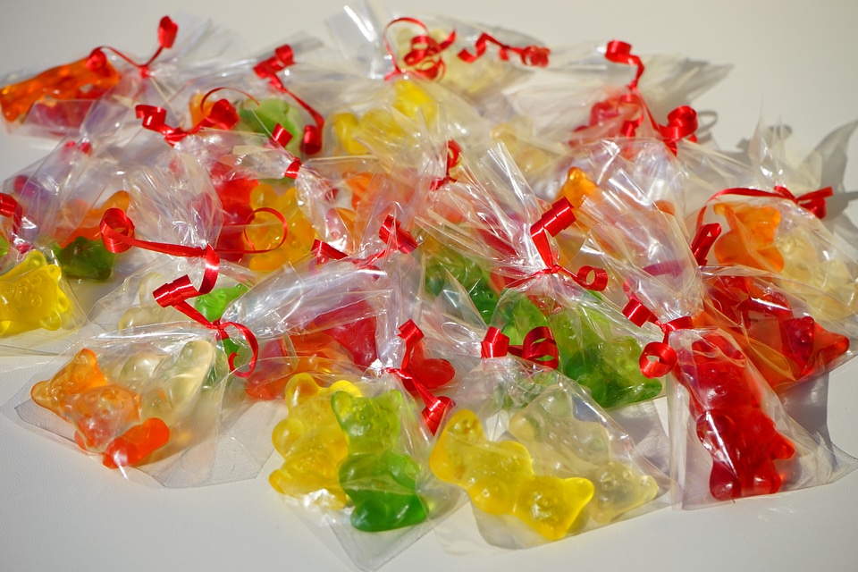 Mitbringsel cellophane gummi bear