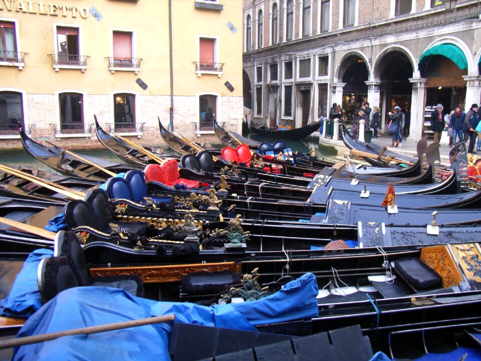 Venice gondolas channel
