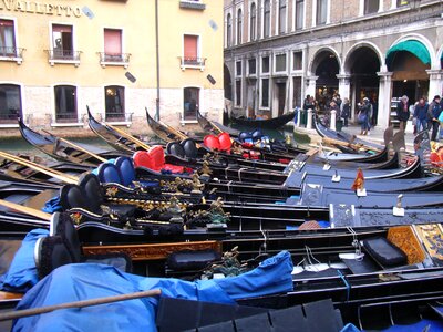 Venice gondolas channel
