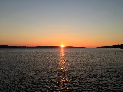Sea sunset croatia photo