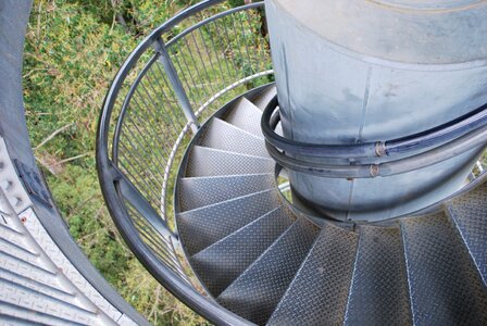 Spiral staircase steps photo