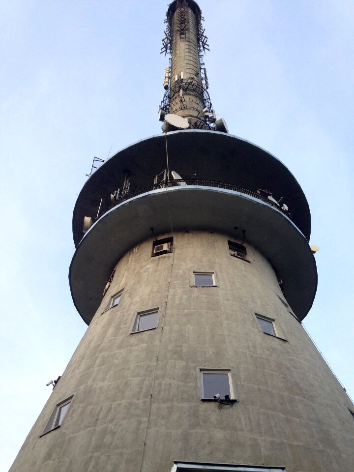 Tv tower the antenna relay