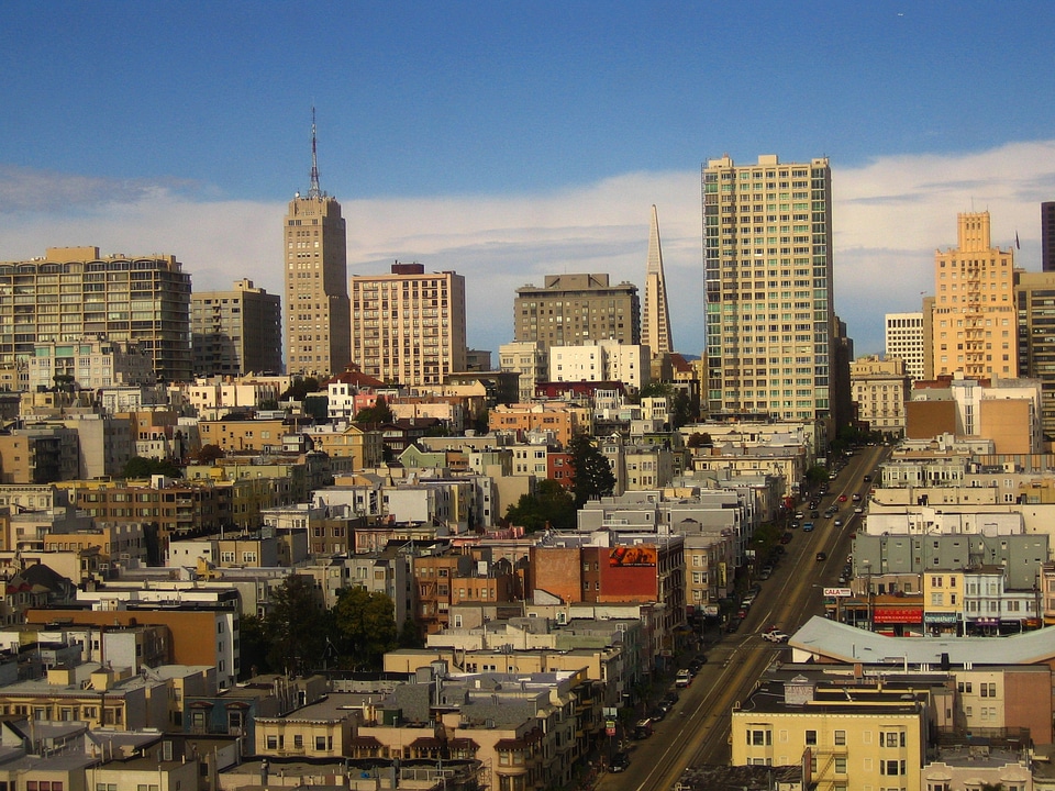 City buildings high rises