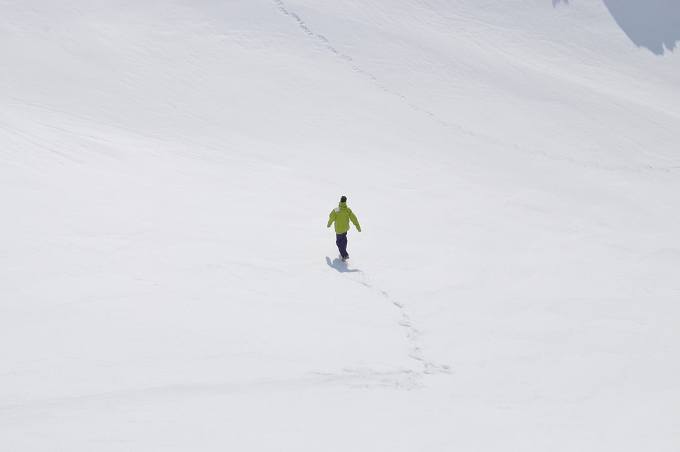 Nature winter mood hiking