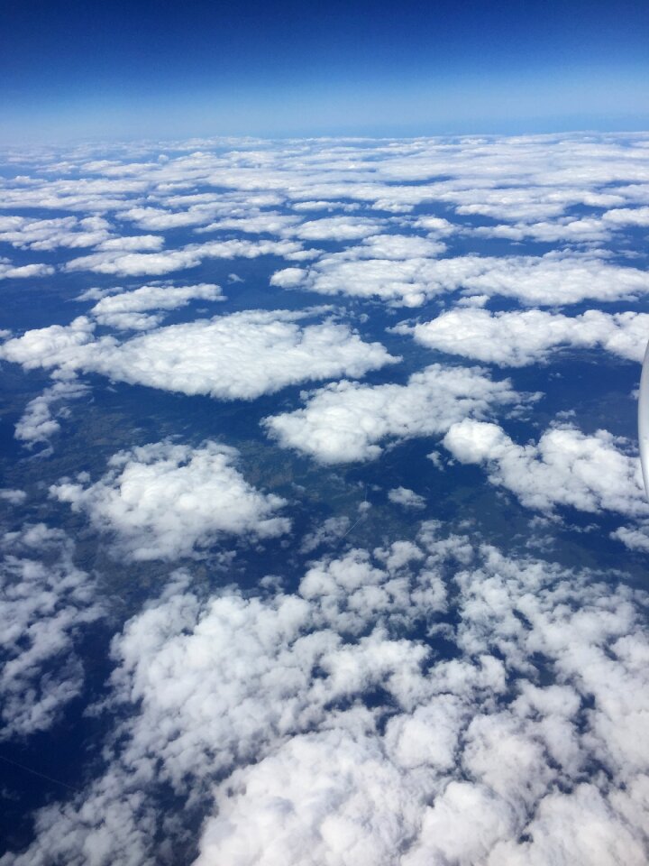 Horizon blue sky