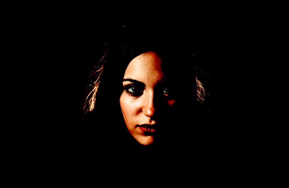 Gloomy mysterious dark