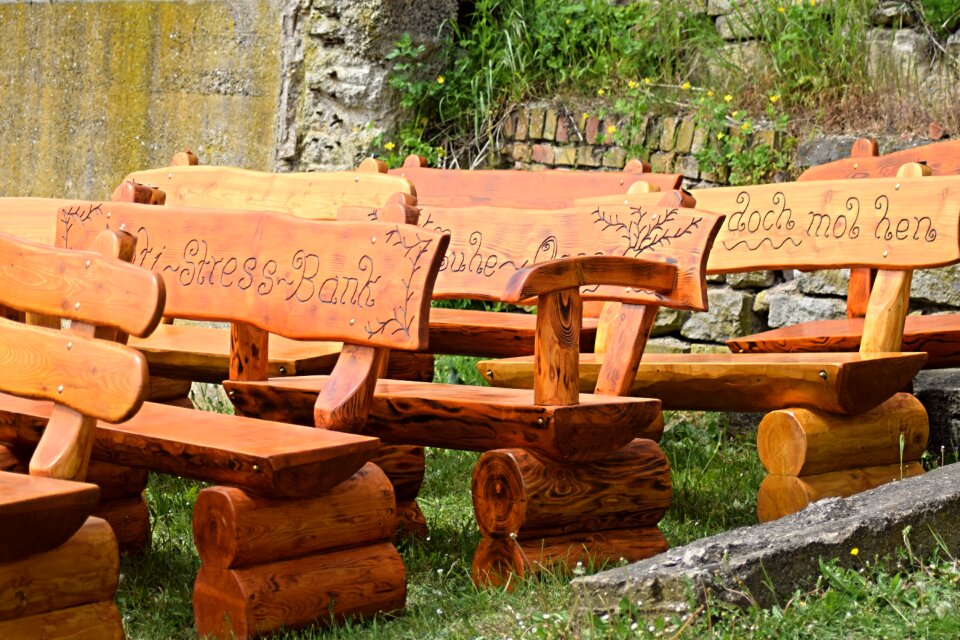 Benches wood out