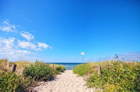 Sand baltic sea path photo