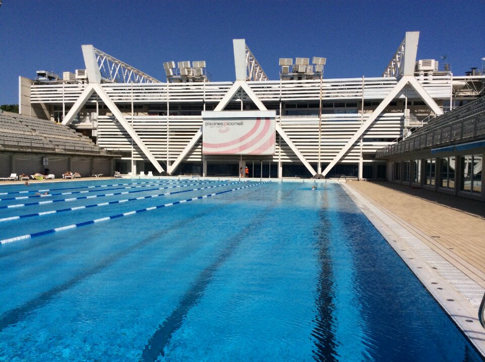 Barcelona water blue