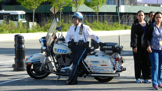 Policeman police bicycle photo