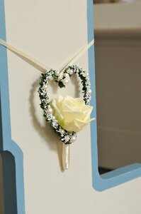Wedding bands decoration flowers