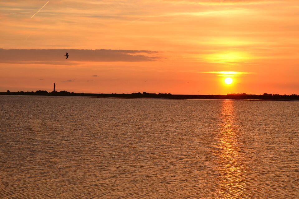 Sunset pellworm abendstimmung