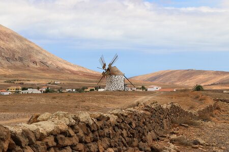 Windmills canary islands fuerteventura photo