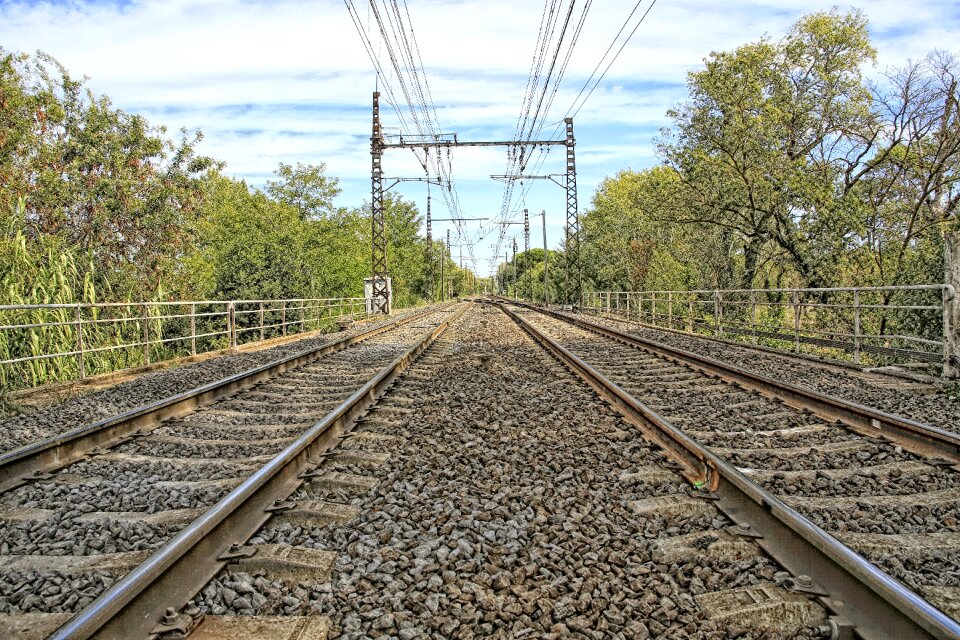 Sncf railway track landscape