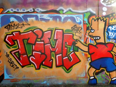 Sprayer wall painting colorful