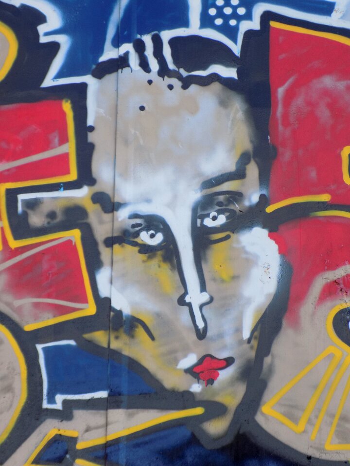Sprayer wall painting colorful