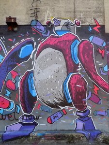 Sprayer wall painting colorful