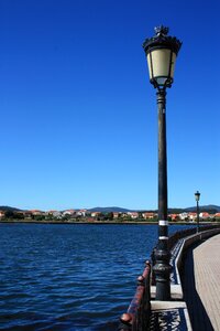 Old streetlight promenade spain