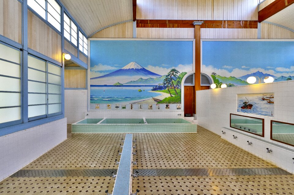 Public baths tokyo interior