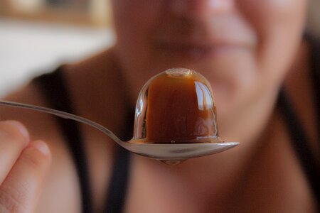 Ice coffee ice spoon
