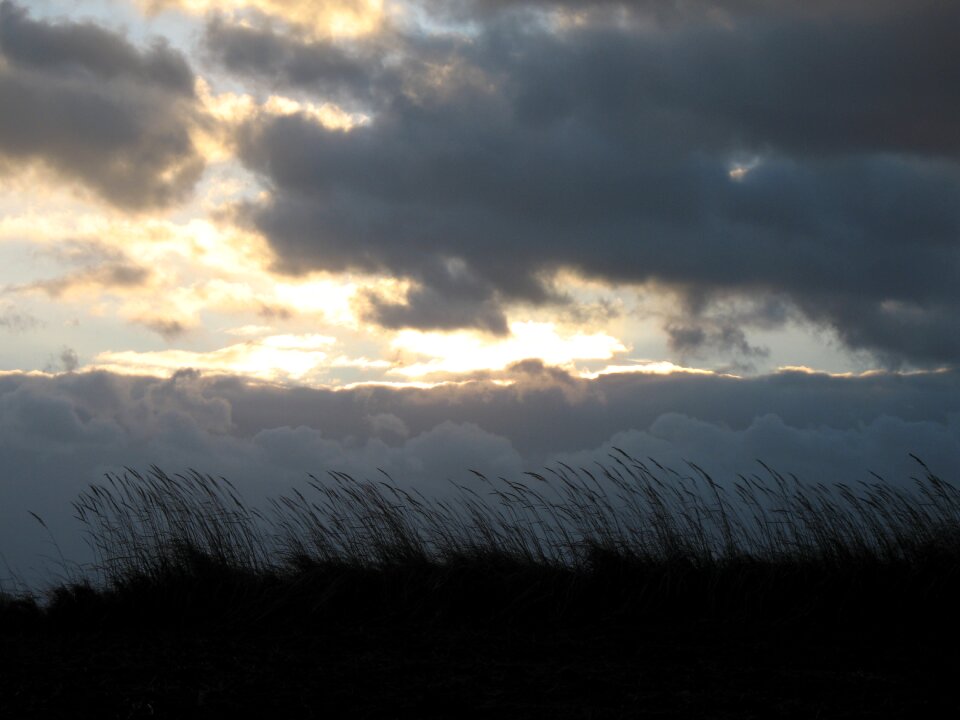 View nature dark clouds