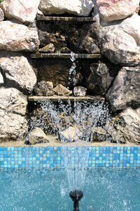 Fountain alpine slide water