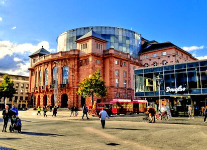 Theater blue sky staatstheater