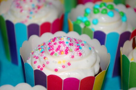 Sweet pastries small cakes photo