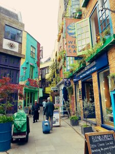 Colourful covent courtyard