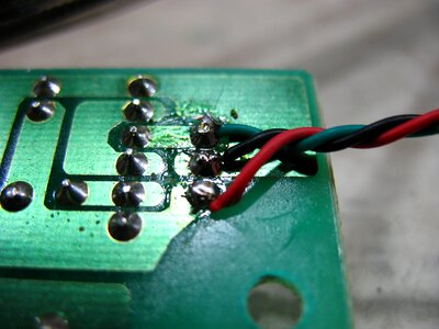 Solder wire twisted wire