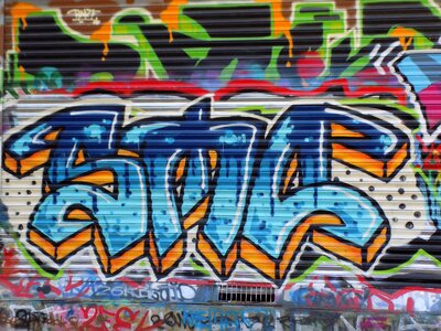 Sprayer wall painting colorful