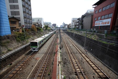 Yamanote line line city photo