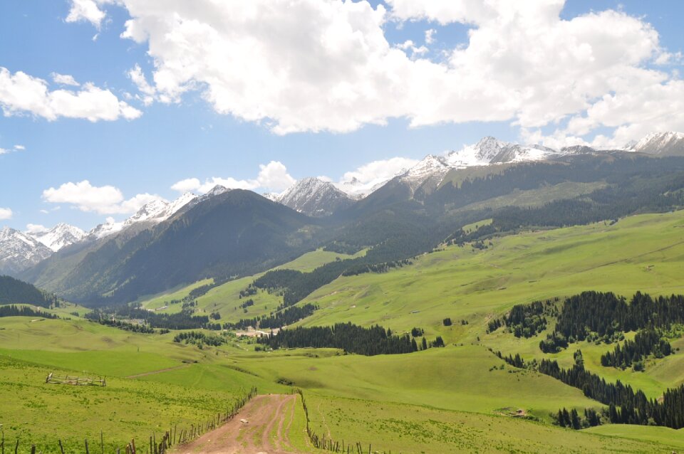 Road mountain landscape