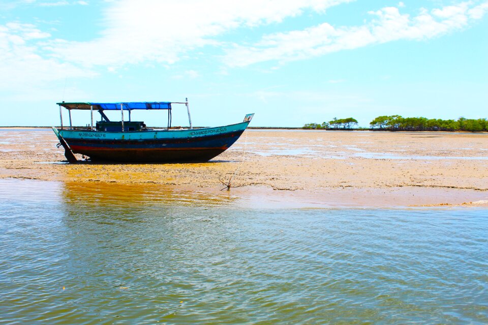 Boat water sand
