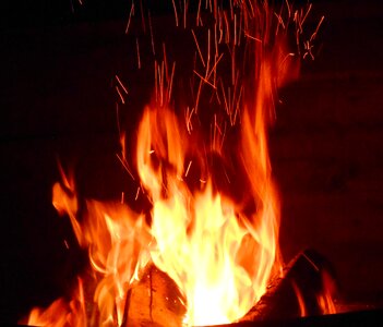 Flame hot blazing