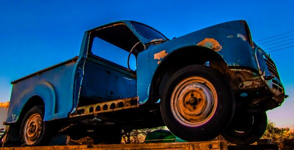 Blue vintage classic