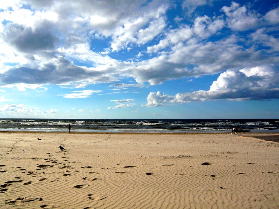 Beach sea sky