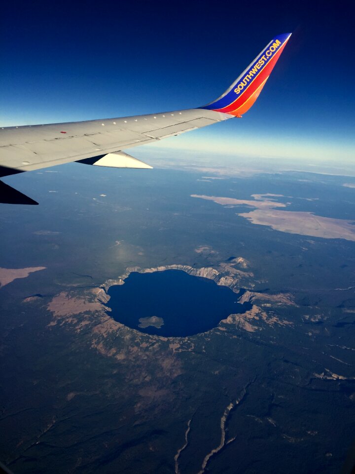 Water landscape airplane