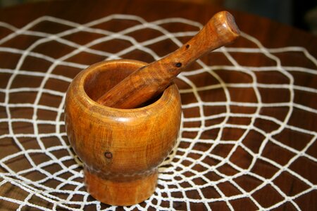 Antique mortar container