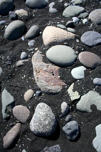 Sand rocks beach rocks photo
