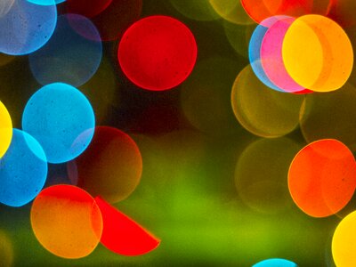 Multi color bokeh the effect of