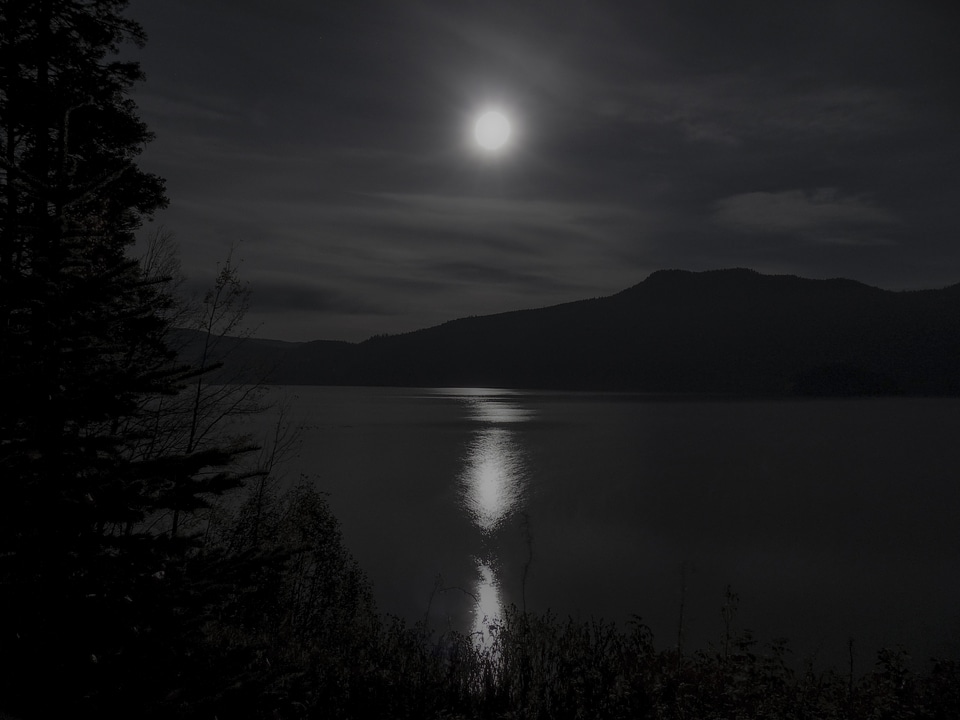 Reflection canim lake british columbia
