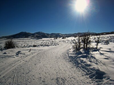 Trail hill winter