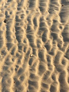 Beach sand tracks in the sand photo