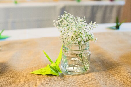 Flower wedding table photo