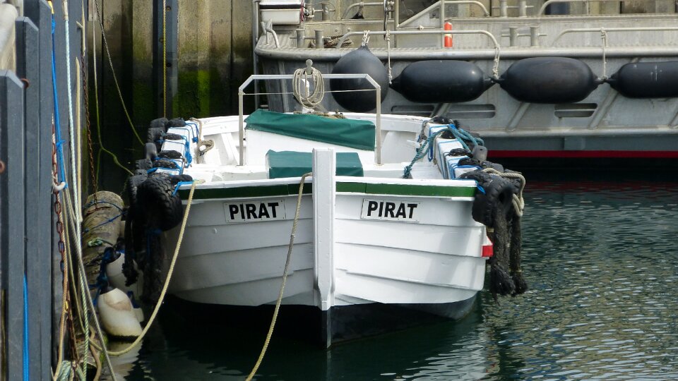 Boot from wooden boats port photo