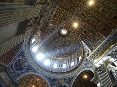 St peter's basilica rome light photo